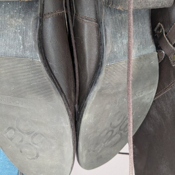 BCBGeneration Lace Back Tall Boots Brown Size 7.5 - Picture 7 of 7